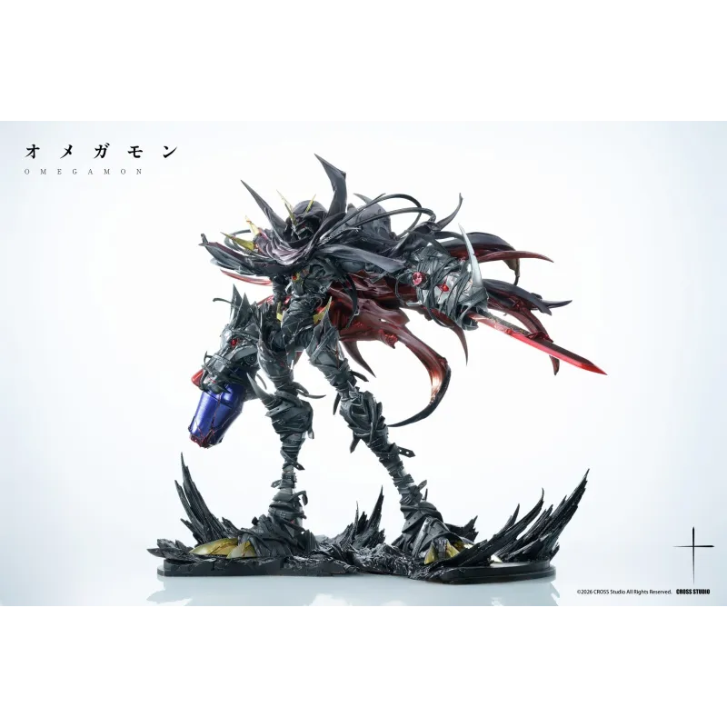 Omegamon Zwart Cross Studio - Digimon Adventure Collection