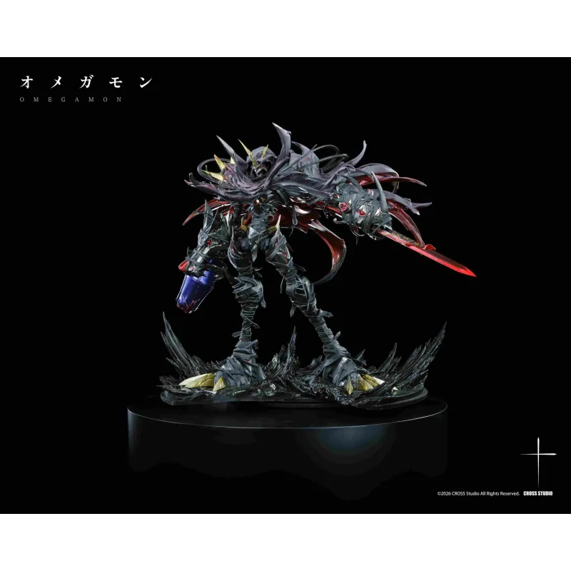 Omegamon Zwart Cross Studio - Digimon Adventure Collection
