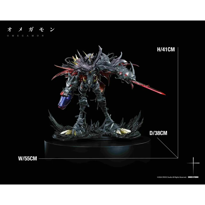 Omegamon Zwart Cross Studio - Digimon Adventure Collection