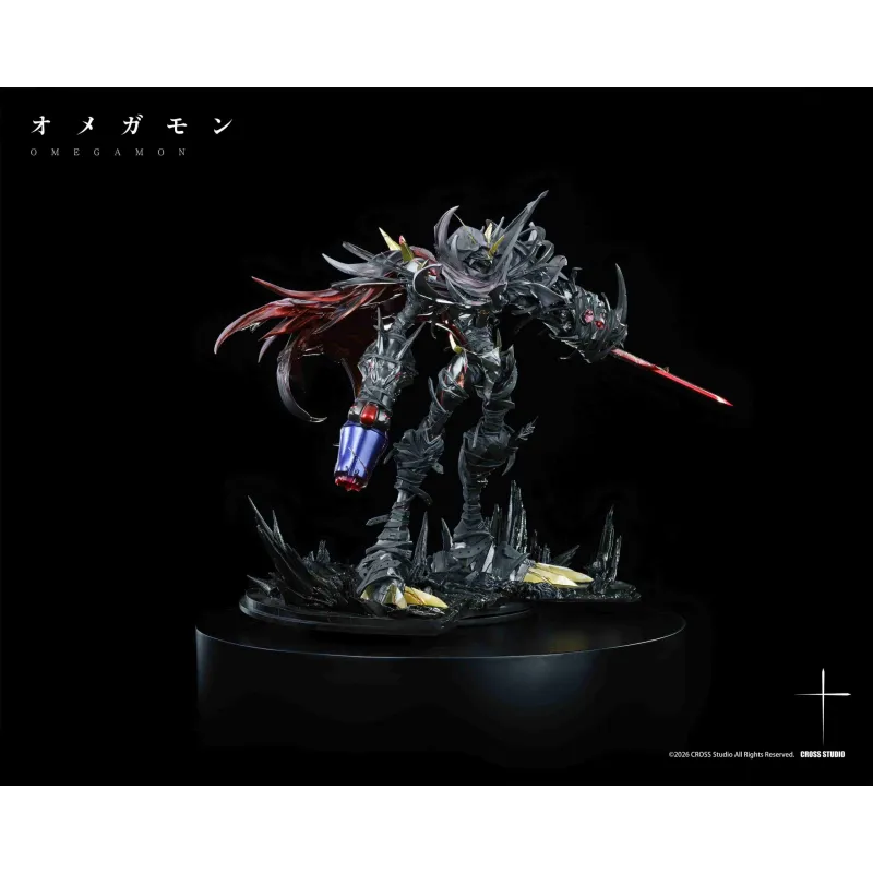 Omegamon Zwart Cross Studio - Digimon Adventure Collection