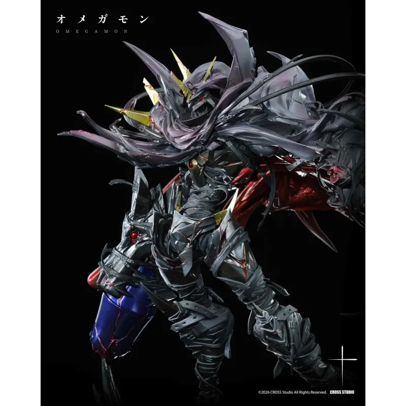 Omegamon Zwart Cross Studio - Digimon Adventure Collection