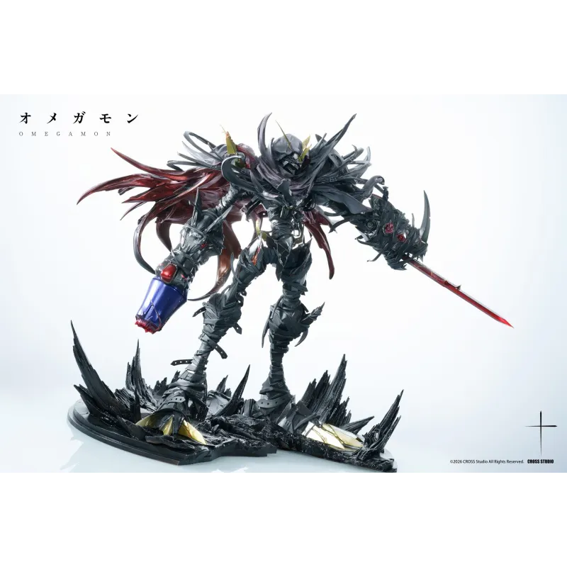 Omegamon Zwart Cross Studio - Digimon Adventure Collection