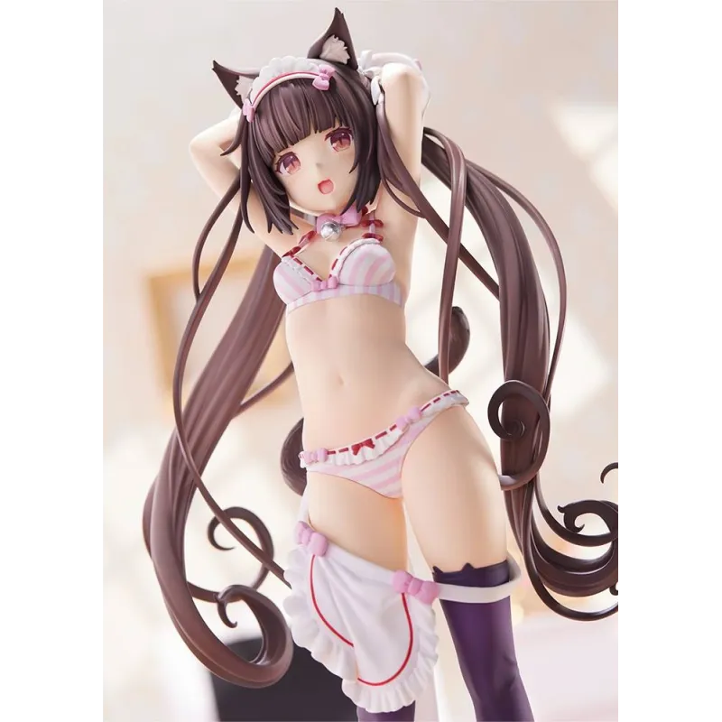 Nekopara Chocola Figura 1/7 Hora de Vestirse - PLUM Licenciado
