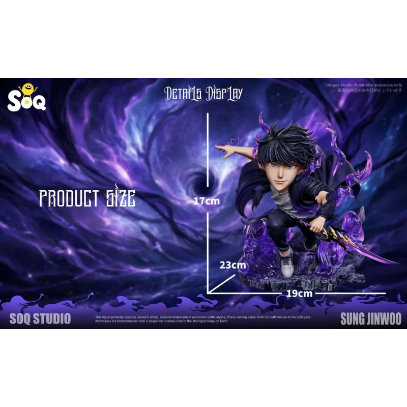 Solo Leveling Sung Jin Woo - Figura SOQ Studio Coleccionable