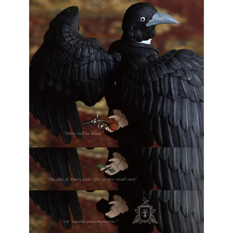 Rusty Lake: Raíces Estatua del Sr. Cuervo - Arte de Museo DIG