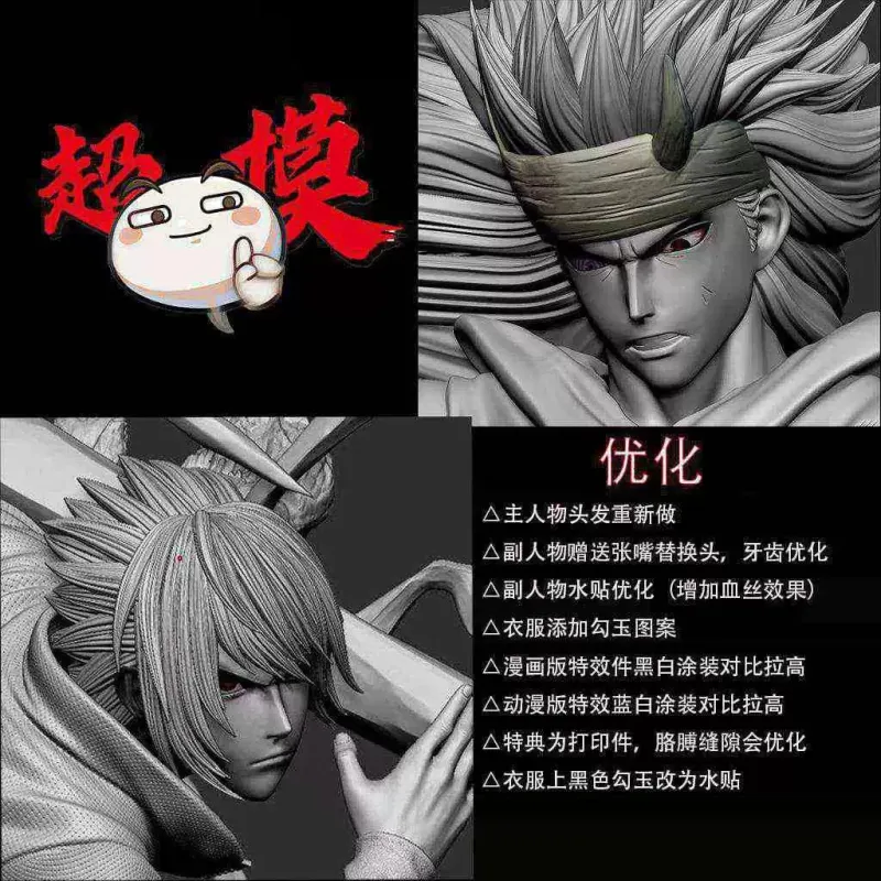 Naruto Sasuke VS Madara – Supermodel Studio Collectible Figure