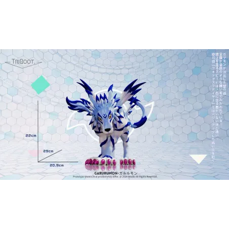Digimon Garurumon TriROOT Studio - Collect and Play!