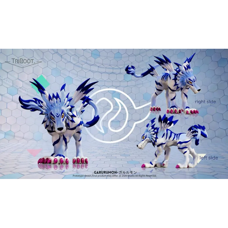 Digimon Garurumon TriROOT Studio - Collect and Play!