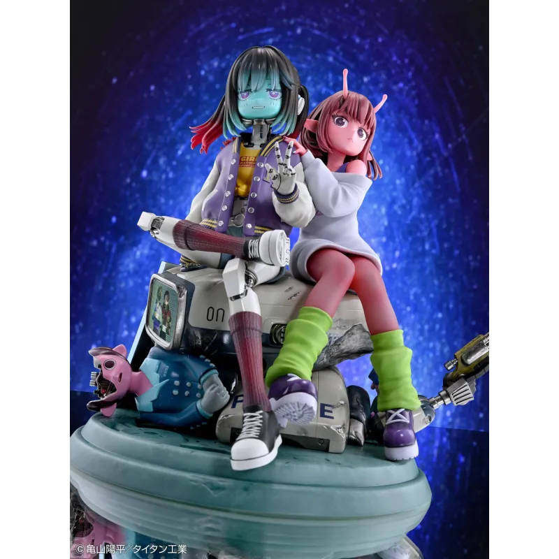 Galaxy Express Milky☆Subway Chiharu & Makina Figurine - Medicos