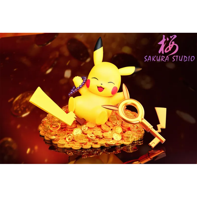 Pikachu Chanceux Dormant 3.0 Statue - SAKURA Studio