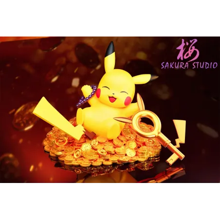 Pikachu Chanceux Dormant 3.0 Statue - SAKURA Studio