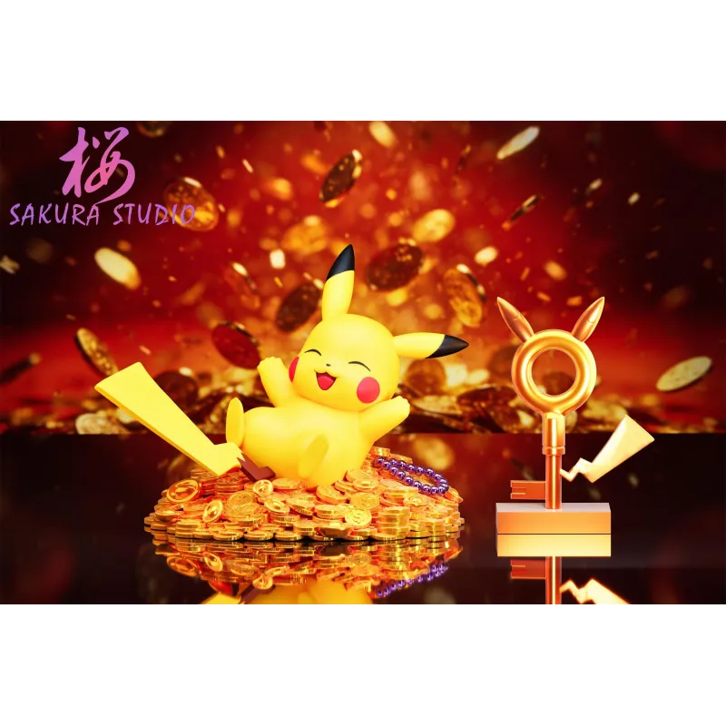 Pikachu Chanceux Dormant 3.0 Statue - SAKURA Studio