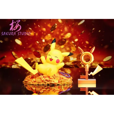 Pikachu Chanceux Dormant 3.0 Statue - SAKURA Studio