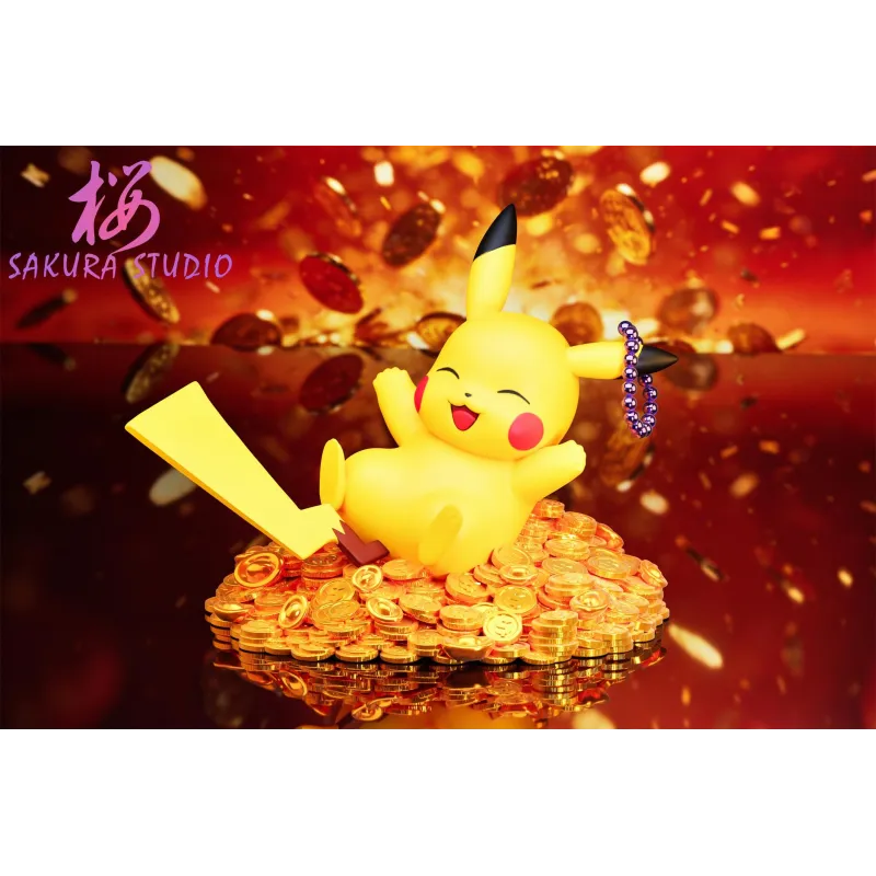 Pikachu Chanceux Dormant 3.0 Statue - SAKURA Studio