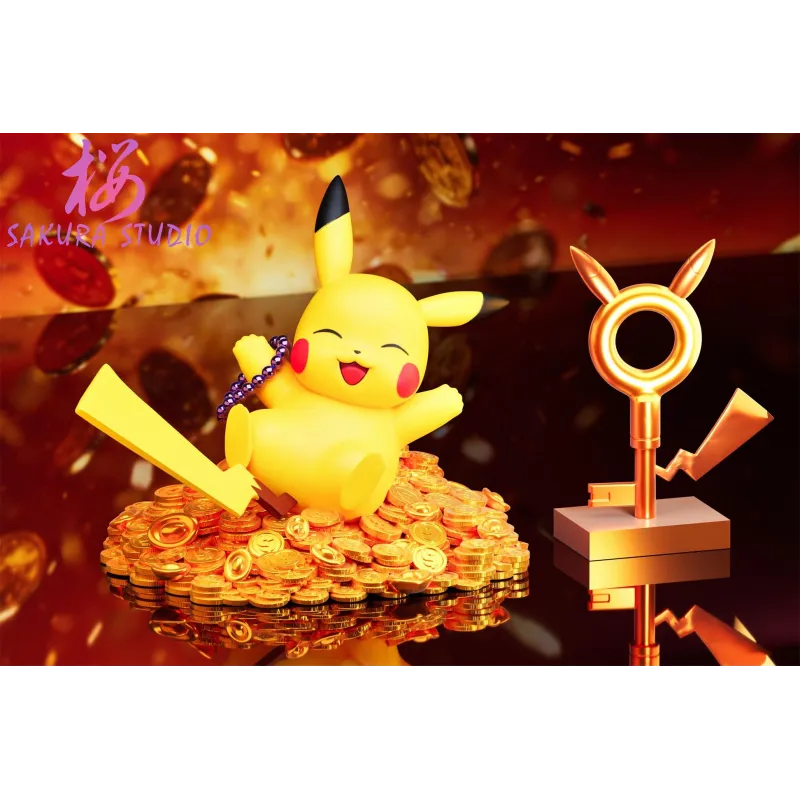 Pikachu Chanceux Dormant 3.0 Statue - SAKURA Studio