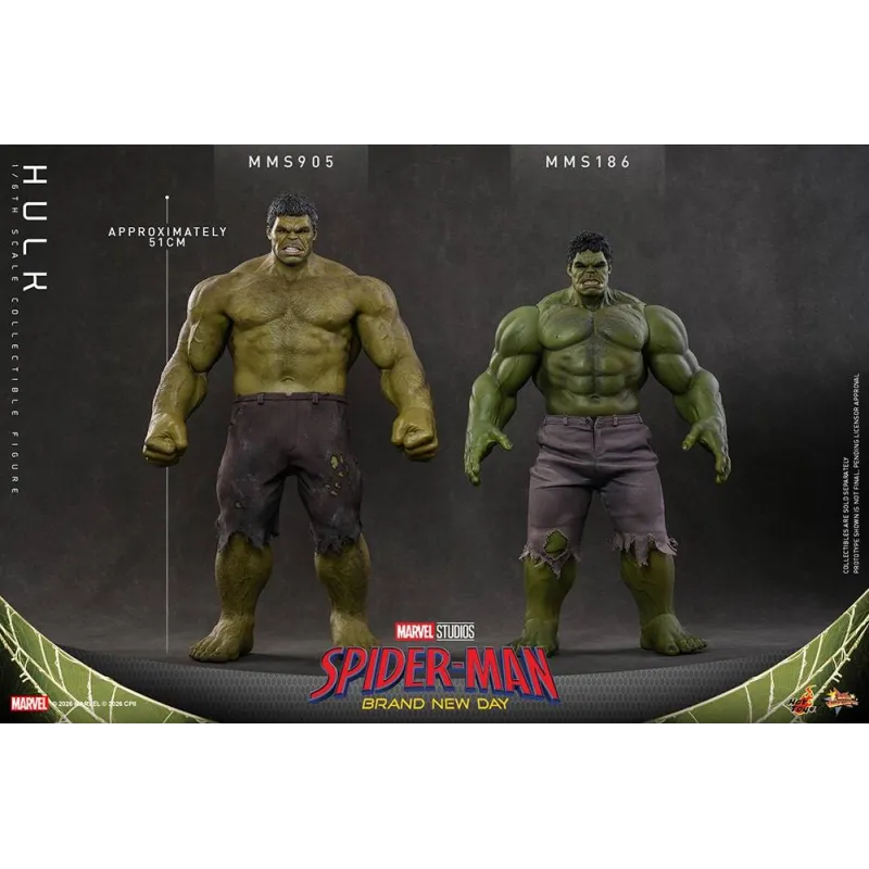 Spider-Man Nouveau Jour : Hulk Hot Toys - Collection Exclusive