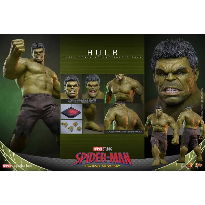 Spider-Man Nouveau Jour : Hulk Hot Toys - Collection Exclusive