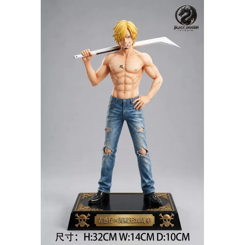 One Piece Zoro, Luffy, Sanji y Ace - Black Dragon Studio