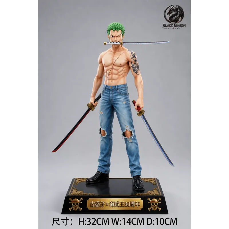 One Piece Zoro, Luffy, Sanji y Ace - Black Dragon Studio