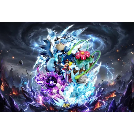 Pokémon Rouge Diorama Statue LED – EMO Studio
