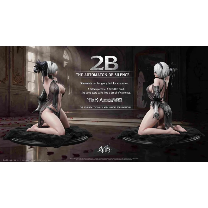 NieR:Automata 2B Resin Statue - Mori Isle Studio