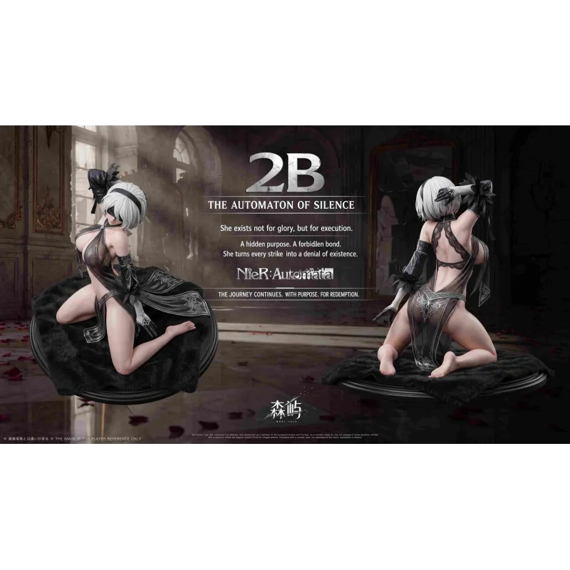 NieR:Automata 2B Resin Statue - Mori Isle Studio