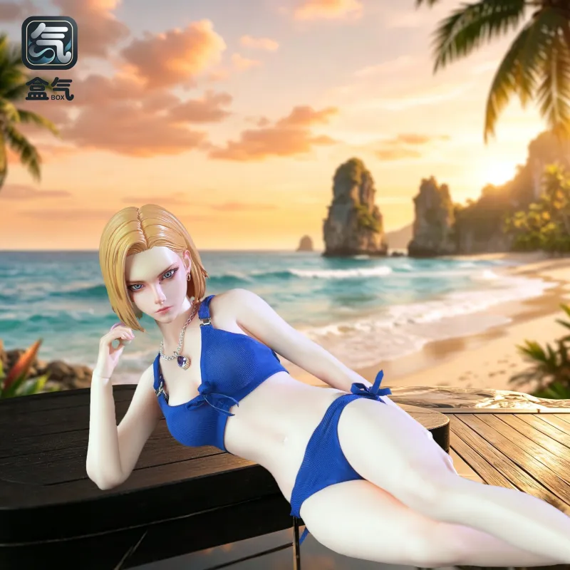 Dragon Ball Android 18 BoxQi Studio - Figurine de collection