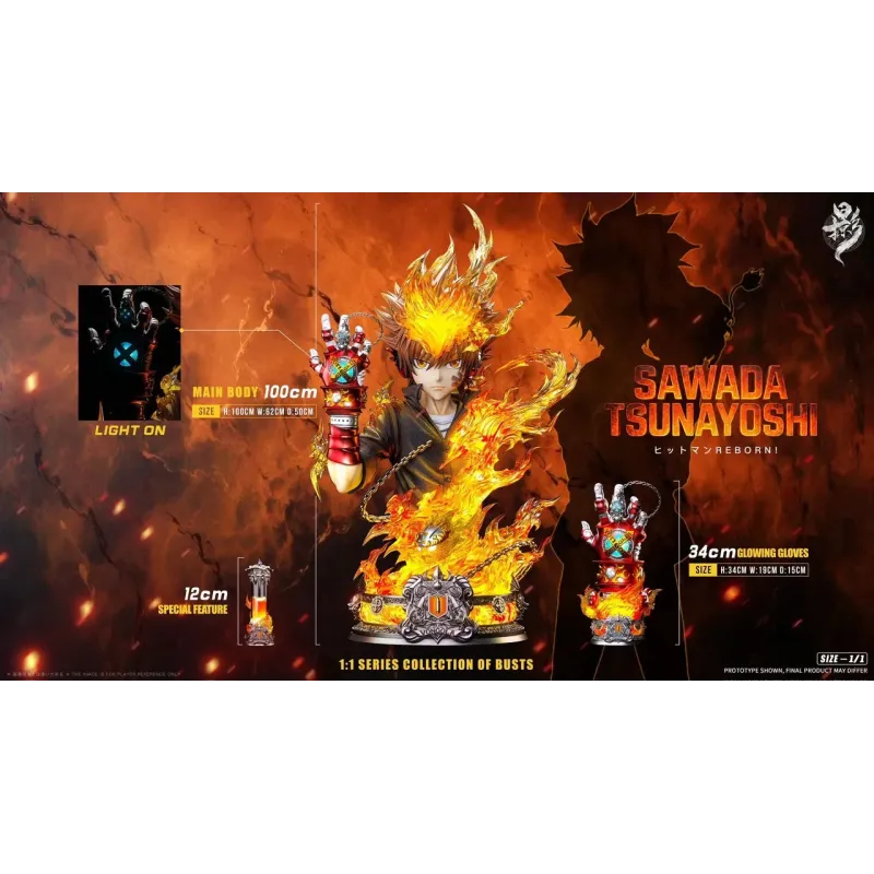 HITMAN REBORN! Tsunayoshi Bust 1/1 & 1/3 - LueYing Studio