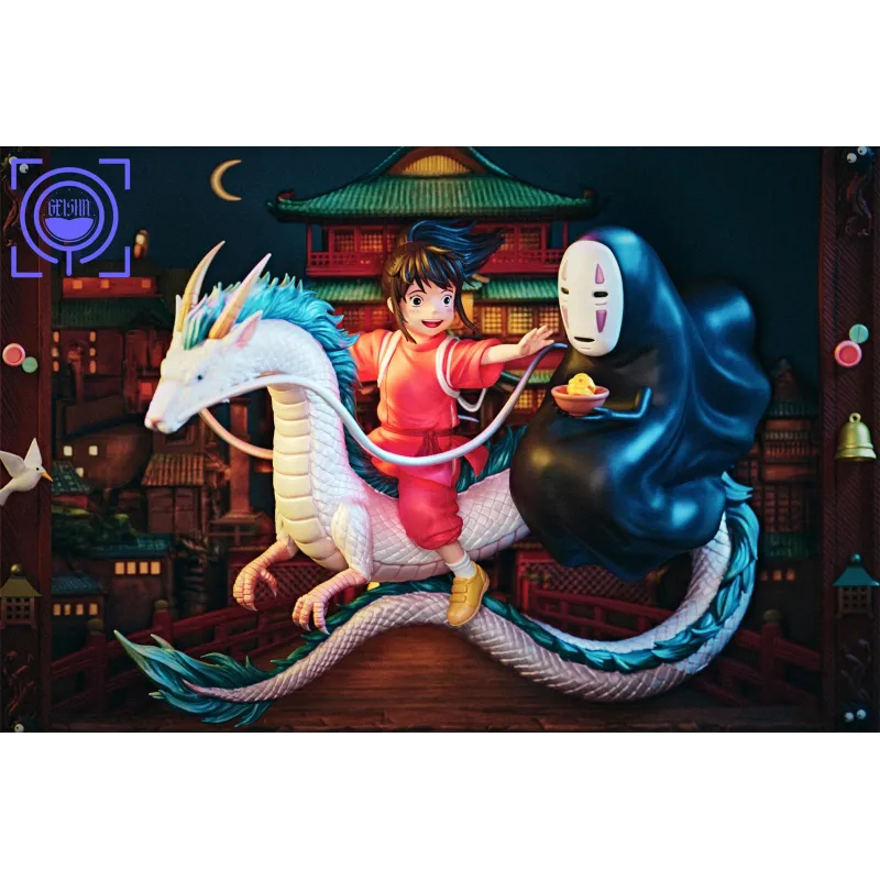 Le Voyage de Chihiro Chihiro, Haku et No-Face - Figurines GEISHA Studio