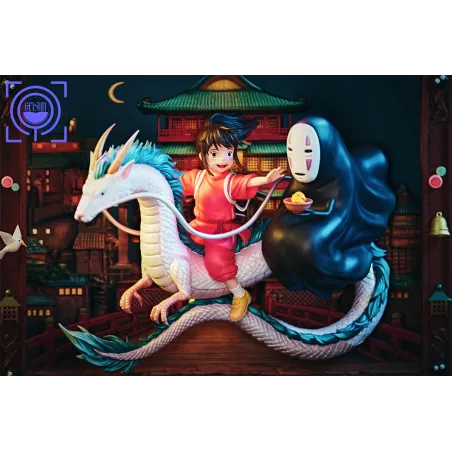 Le Voyage de Chihiro Chihiro, Haku et No-Face - Figurines GEISHA Studio