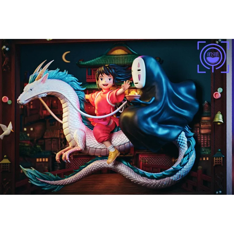 Le Voyage de Chihiro Chihiro, Haku et No-Face - Figurines GEISHA Studio