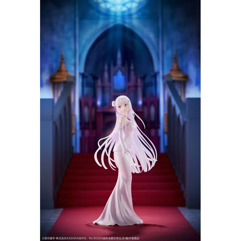 Re:Zero Emilia Design Coco - Figurine de collection exclusive