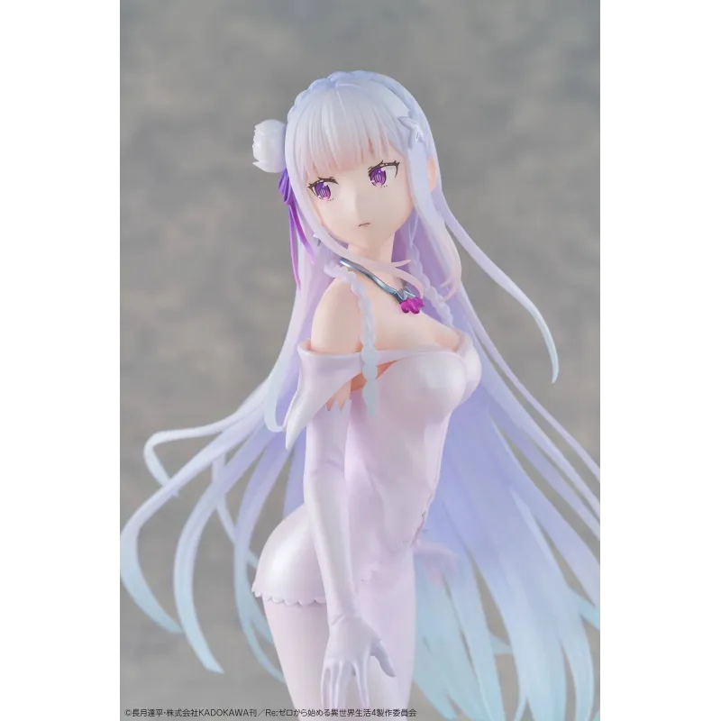 Re:Zero Emilia Design Coco - Figurine de collection exclusive