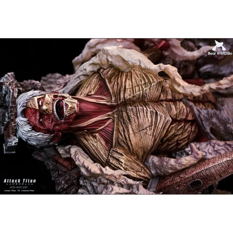 Attack on Titan Attack Titan vs Armored Titan - BK Studio
