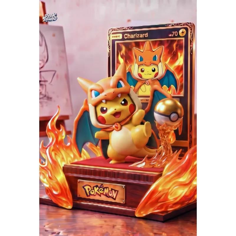 Pokémon Pikachu et Charizard dans Peak Studio - Collection Unique !