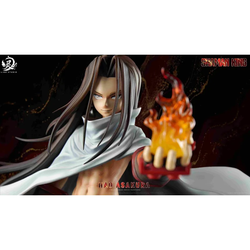 Shaman King Asakura Hao - Ling Studio Collectible Figure
