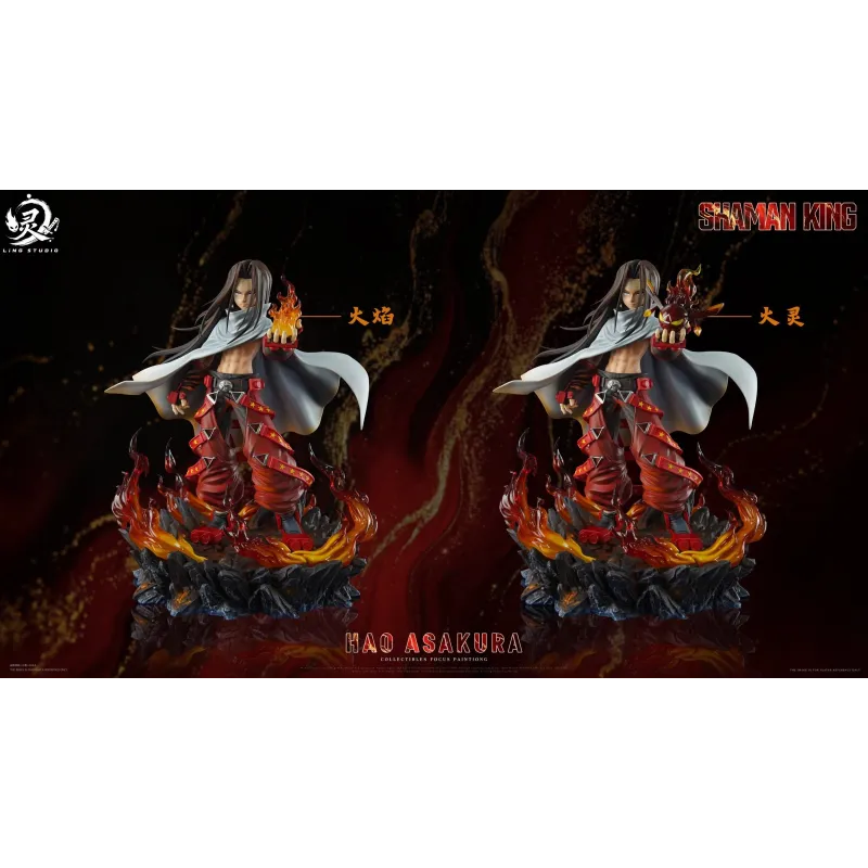 Shaman King Asakura Hao - Ling Studio Collectible Figure