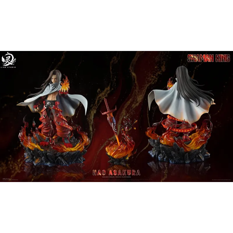 Shaman King Asakura Hao - Ling Studio Collectible Figure