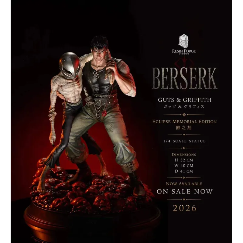 Berserk Griffith X Guts Résine - Collection Forge Studio