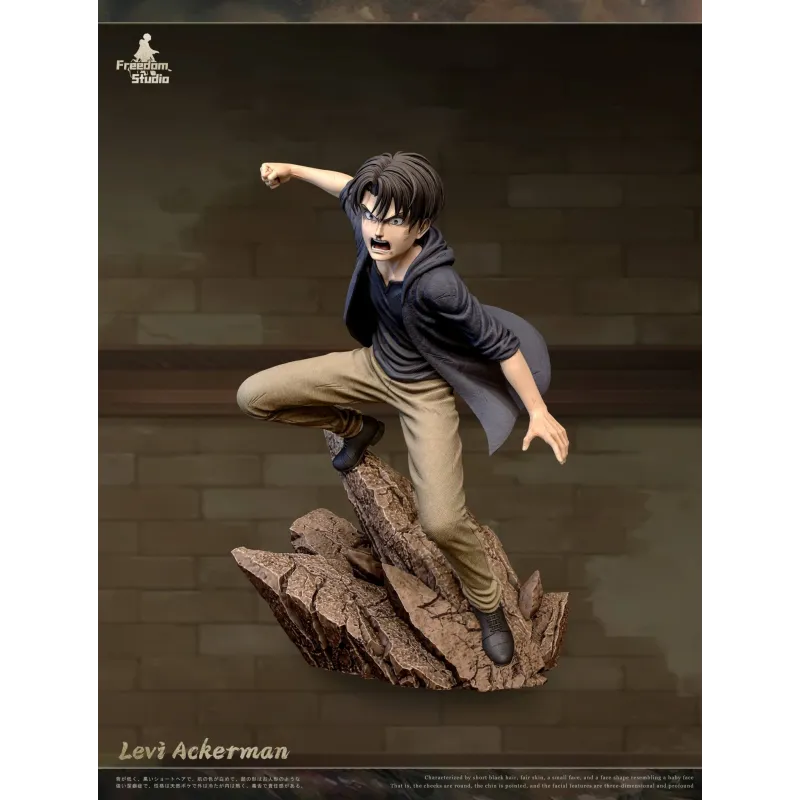Attack on Titan Levi Ackerman Freedom Studio - Figura Coleccionable