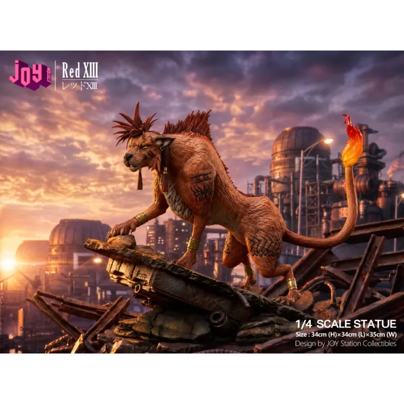 Final Fantasy VII Red XIII Statue Joy Station - Joy Studio