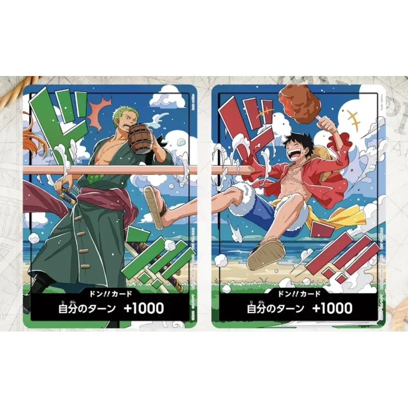 One Piece TCG Promo OP17 Luffy DON X Zoro DON Japanese / Chinese Ver.