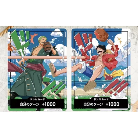 One Piece TCG Promo OP17 Luffy DON X Zoro DON Japanese / Chinese Ver.