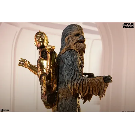 Star Wars Chewbacca and C-3PO - Sideshow Collectibles Figures