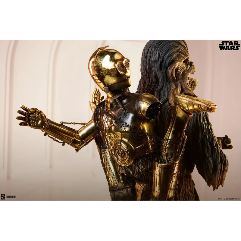 Star Wars Chewbacca and C-3PO - Sideshow Collectibles Figures