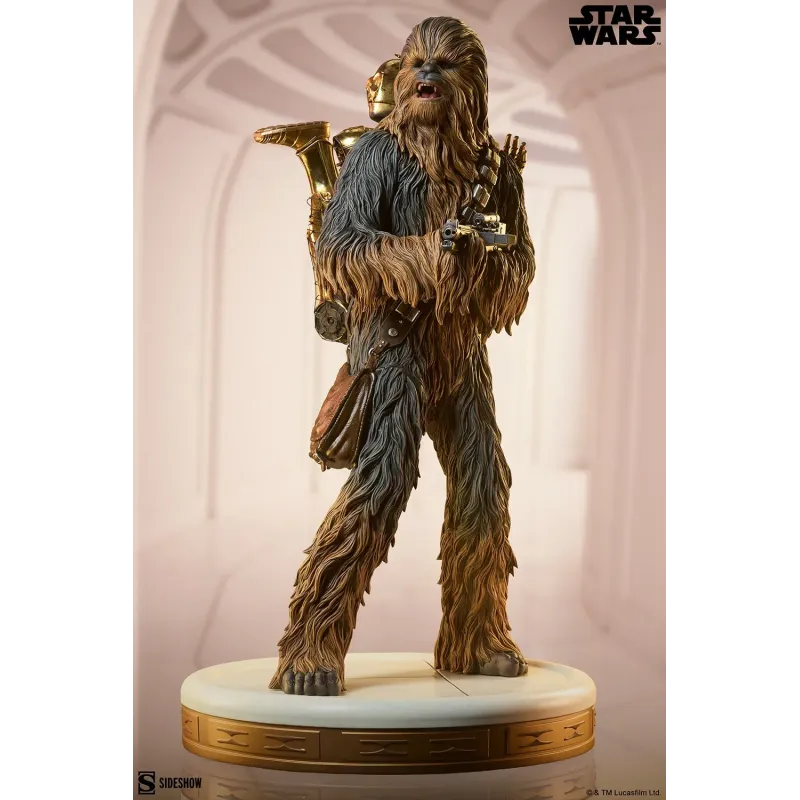 Star Wars Chewbacca and C-3PO - Sideshow Collectibles Figures