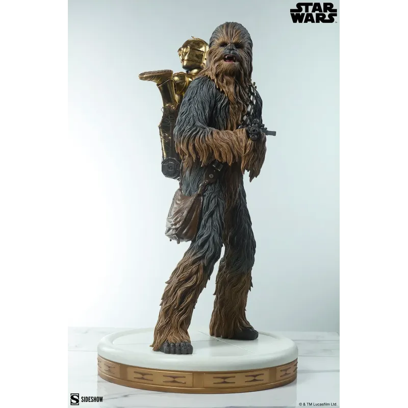 Star Wars Chewbacca and C-3PO - Sideshow Collectibles Figures