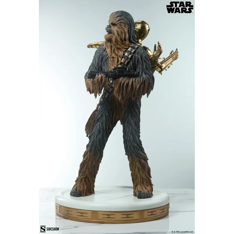 Star Wars Chewbacca and C-3PO - Sideshow Collectibles Figures