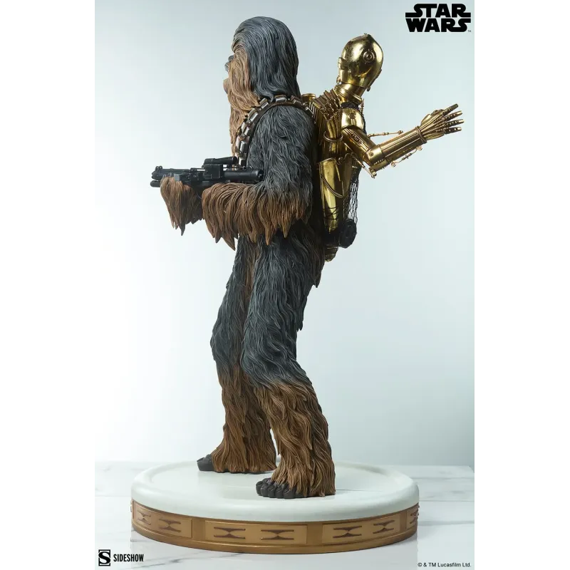 Star Wars Chewbacca and C-3PO - Sideshow Collectibles Figures