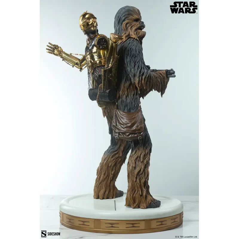 Star Wars Chewbacca and C-3PO - Sideshow Collectibles Figures